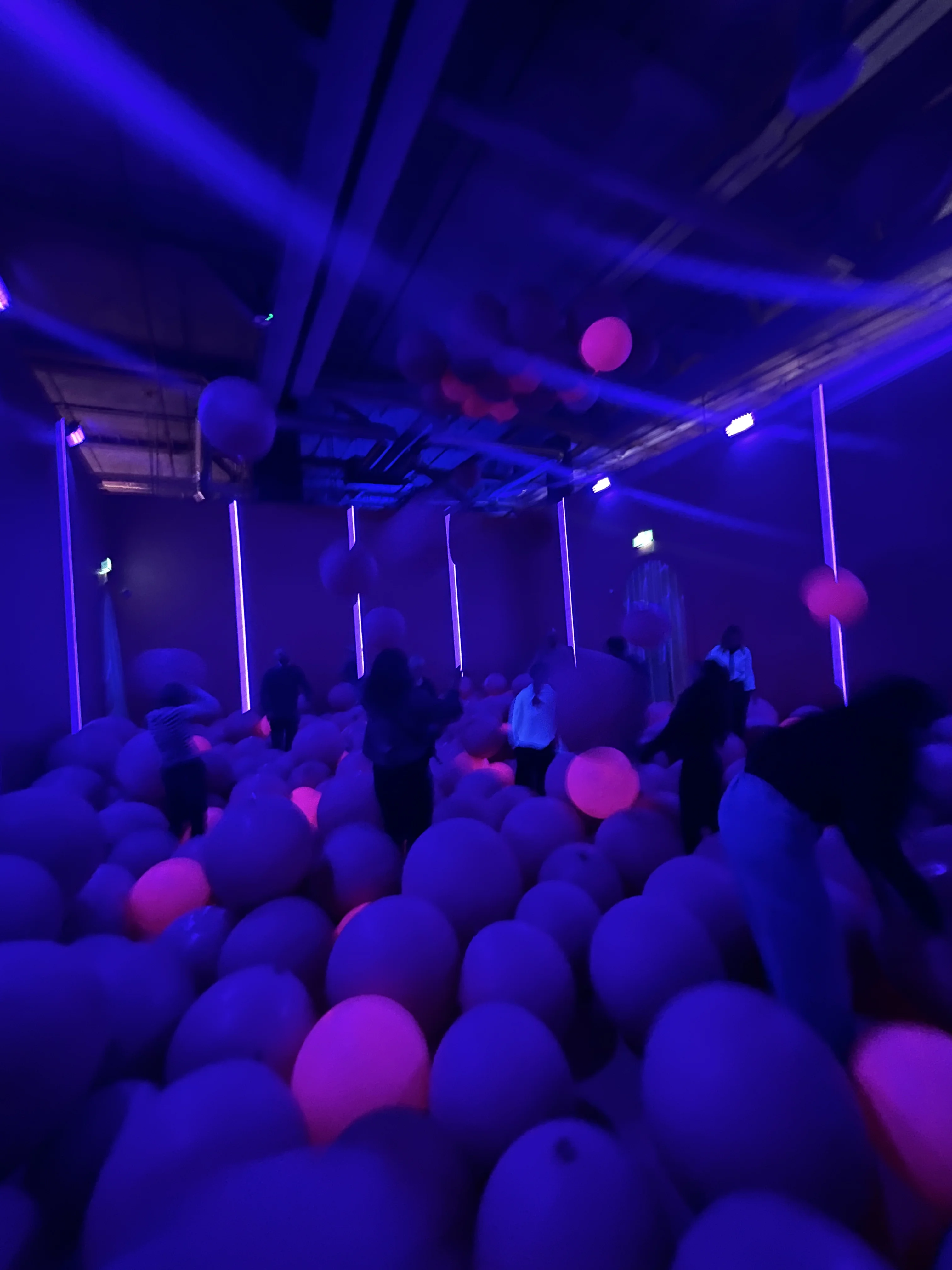 Guests enjoying an immersive balloon-filled activity